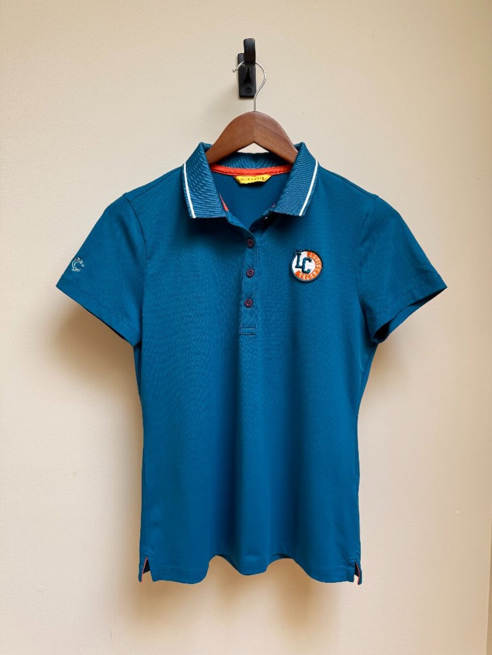 Louis castel womens golf shirt - teal blue